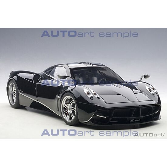 PAGANI Huayra noir 1:12 Silver Stripes w/Silver Wheels, 4 image