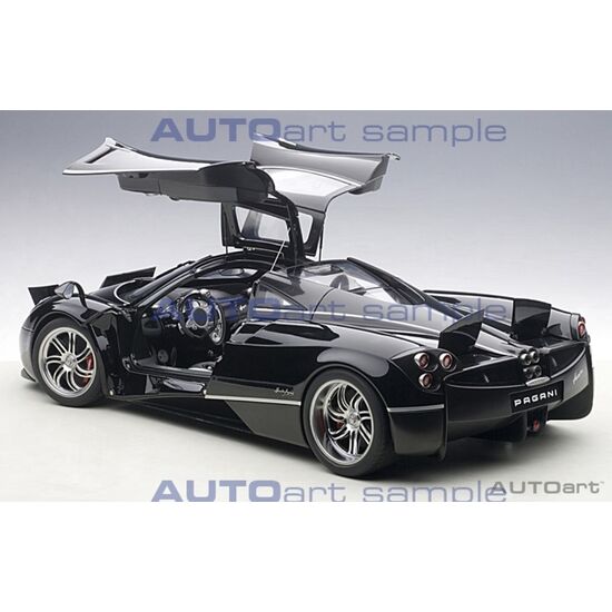 PAGANI Huayra noir 1:12 Silver Stripes w/Silver Wheels, 6 image