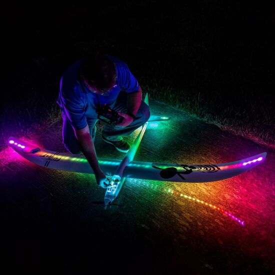 PLANEUR NIGHT RADIAN 2000mm EP BNB BNF Basic avec AS3X et SAFE Select, 6 image