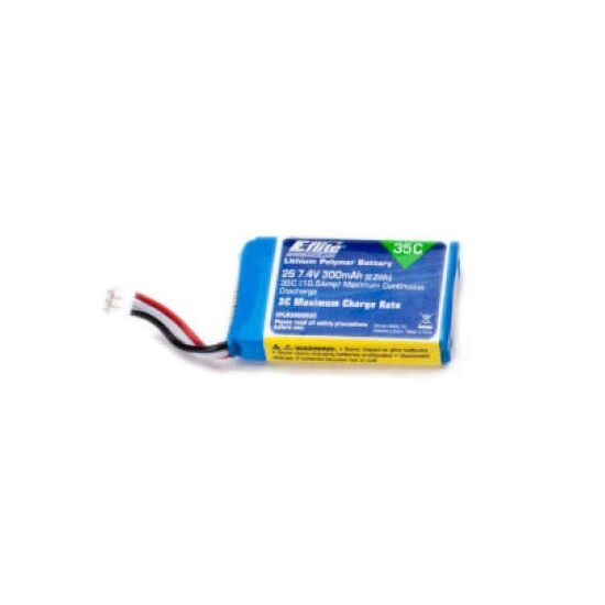ACCU130 Lipo 2S 7.4V 300mAh 35C, 2 image