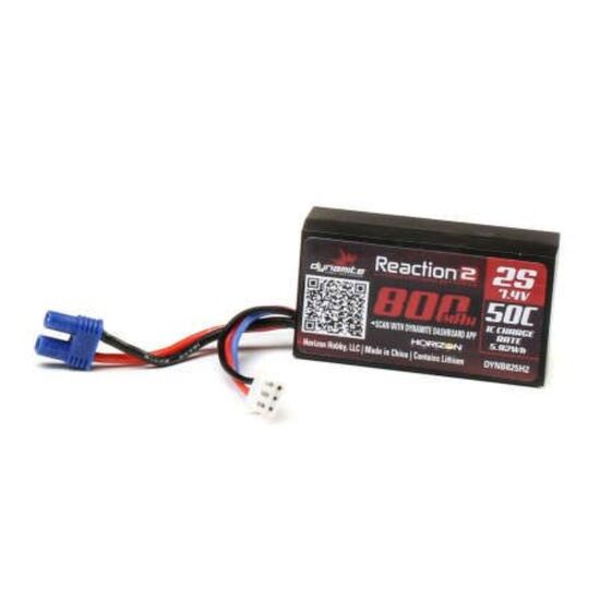 ACCU 7.4V 800 mAh LiPo 2S 50C EC2, 2 image