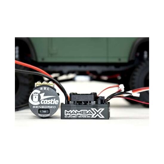 LEM010015509-MOTEUR/VARIATEUR 1/10 1406 2200kv /MAMBA X SENSOR. 25.2V WP