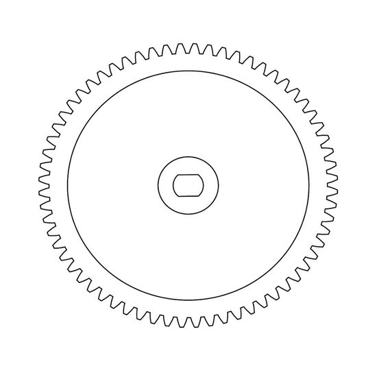Spur Gear 64T & Motor Pinion Gear 12T for 180 Motor, 3 image
