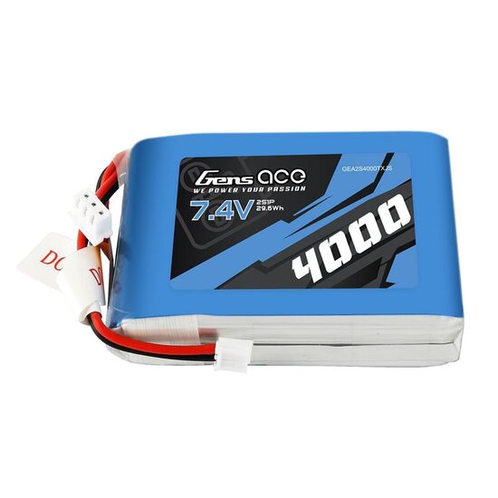 Gens Ace Lipo 4000mAh 7.4V TX 2S1P JST