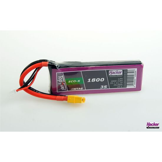 H91800341-TopFuel LiPo 25C-ECO-X 1800mAh 3S MTAG