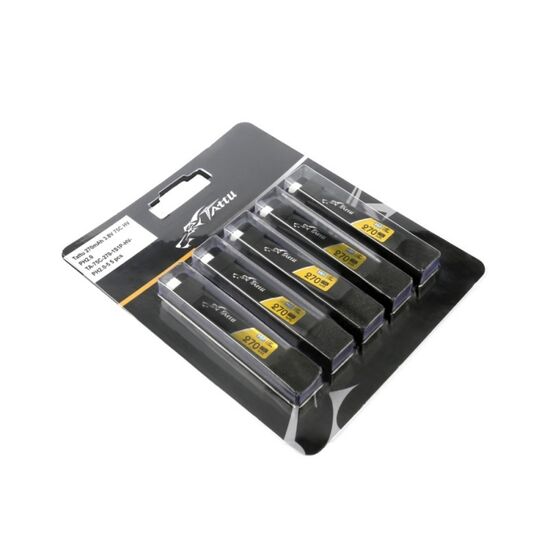 Tattu 270mAh 3.8V 75C 1S1P HV Lipo Battery Pack with JST-PHR 2.0 plug (5pcs)