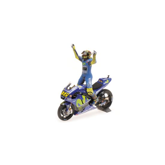 YAMAHA YZR-M1 - Movistar Yamaha 1:12 Valentino Rossi Winner Assen GP 2017w/Figurine
