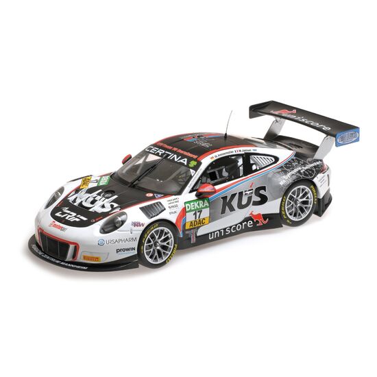 PORSCHE 911 GT3 R 1:18 Heat Winners Ochers. ADAC GT MAS.2017Ammermüller/Jaminet