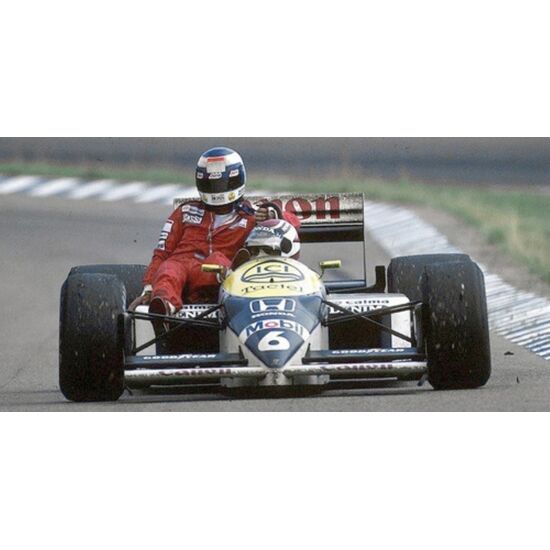 WILLIAMS Honda FW11 1:43 German GP 1986 Keke Rosberg riding on Nelson Piquet