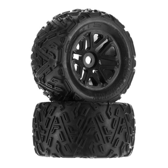 Sand Scorpion MT 6S Tire Set Glued Bl ack (2)