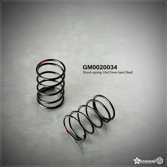 GM0020034-Gmade Shock Spring 19x27mm Hard Red (2)