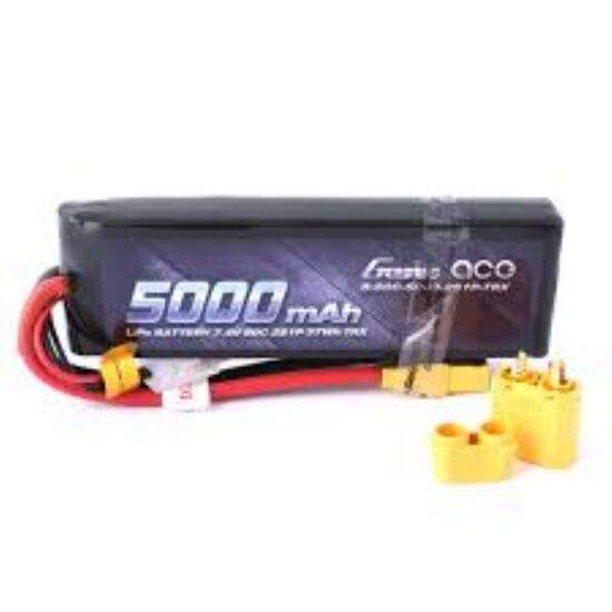 Gens ace 5000mAh 7.4V 50C 2S1P Lipo with XT90 Plug (Fit Traxxas cars) GEA50002S60X6