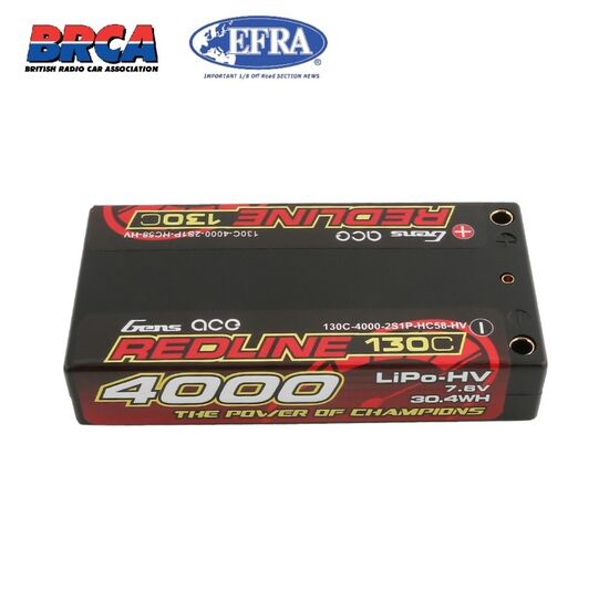 Redline Battery B-RL-130C-4000-2S1P-HC-58-HV