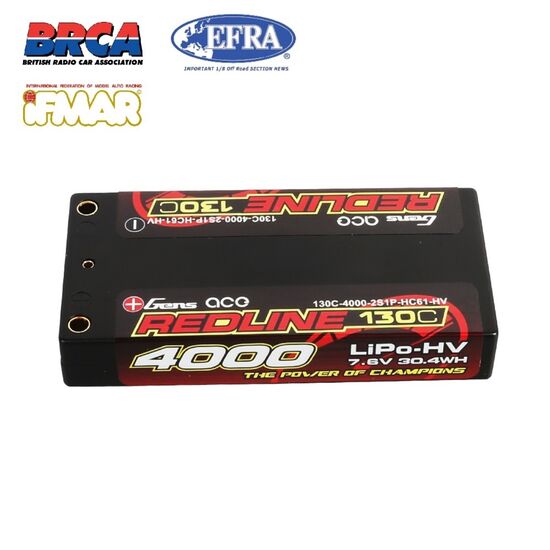 Redline Battery B-RL-130C-4000-2S1P-HC-61-HV