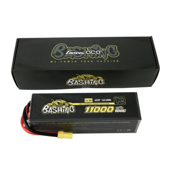 Gens ace 11000mAh 14.8V 100C 4S2P Lipo Battery Pack with EC5-Bashing Series, 2 image