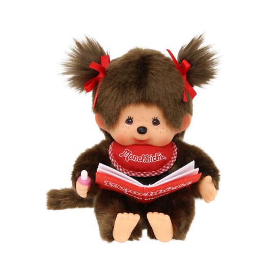 MONCHHICHI Book Reading Girl 18cm