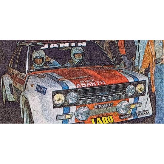 FIAT 131 ABARTH JEAN^CLAUDE ANDRUET/C HRISTIAN DELFERIER- WINNER RAKKYE SAN REMO 1977