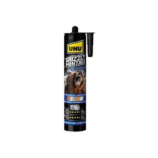 UHU Grizzly Montagekleber Extra weiss