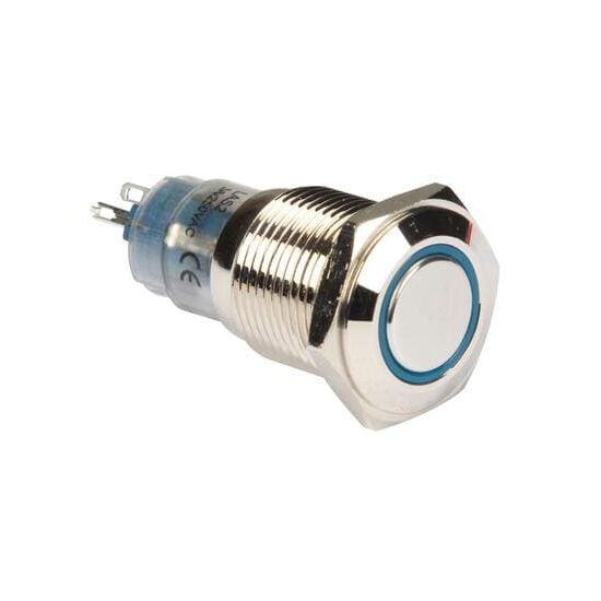 Velleman Drucktaster Edelstahl 16mm