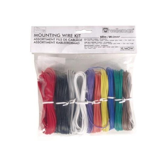 Velleman K/MOW Univ. Kabel Set,60m,10 Farb.