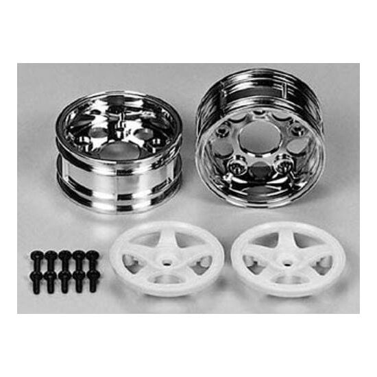 Tamiya 26mm Felgen weiss 5 Speichen
