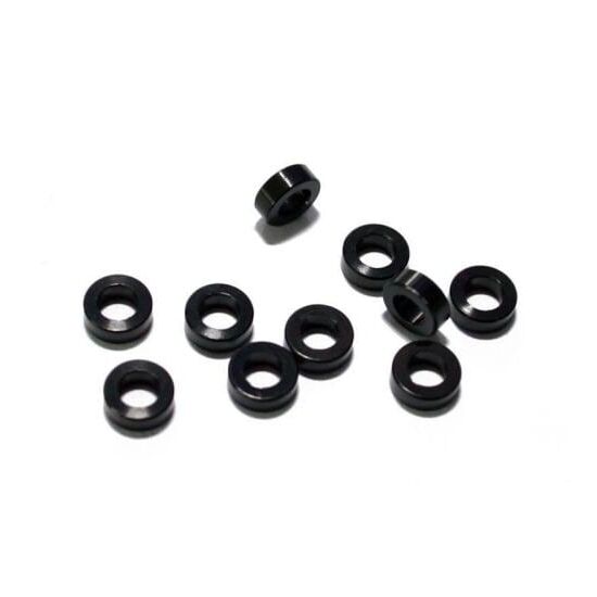 RC4WD Spacers M3 2mm, Schwarz, 10 Stück,