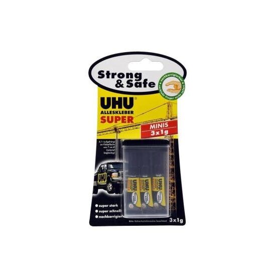UHU Alleskleber Super Strong&Safe 3x1g