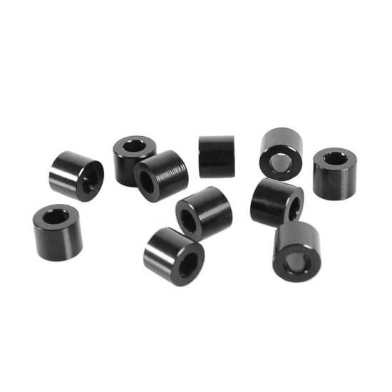 RC4WD Spacers M3 6mm, Schwarz, 10 Stück,