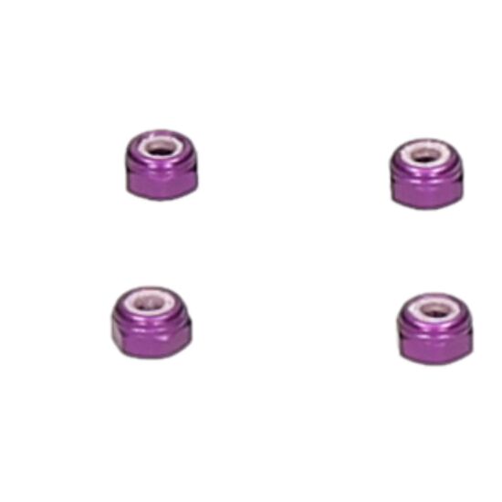 ECROU NYLSTOP M2 (ALUMINIUM VIOLET) - 4 pces