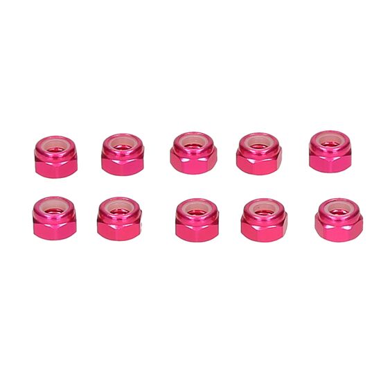 Alu Nylon nut pink 5mm