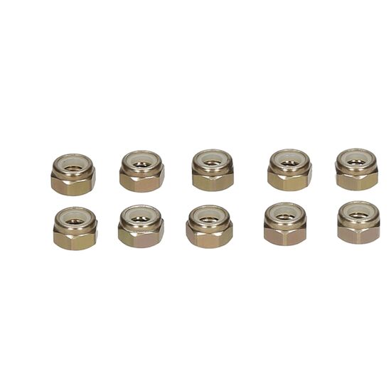 Alu Nylon nut smoke-chrome 5mm (10pcs)