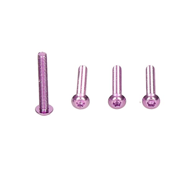 Imbusrundkopfschrauben 3x20mm hex Lila (4pcs) #7075AL