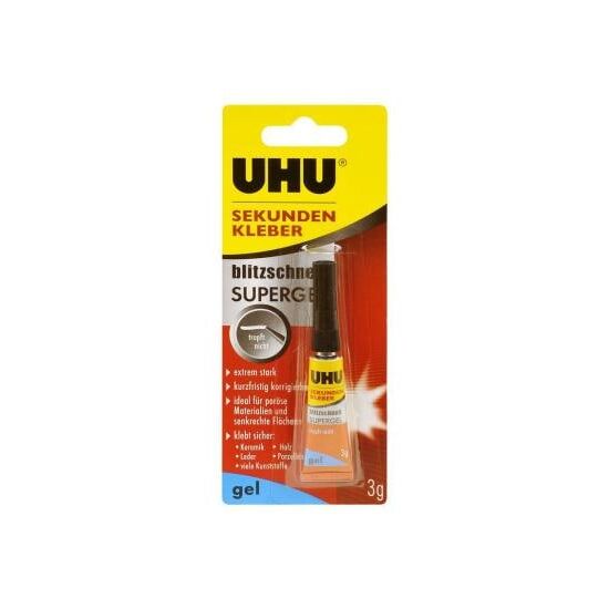 UHU Sekundenkleber blitzschnell Gel 3g, 2 image