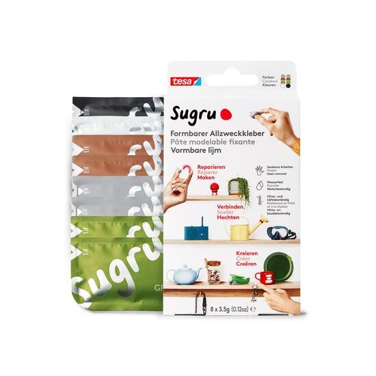 tesa Sugru 8 schw./weiss/grün/braun/grau, 2 image
