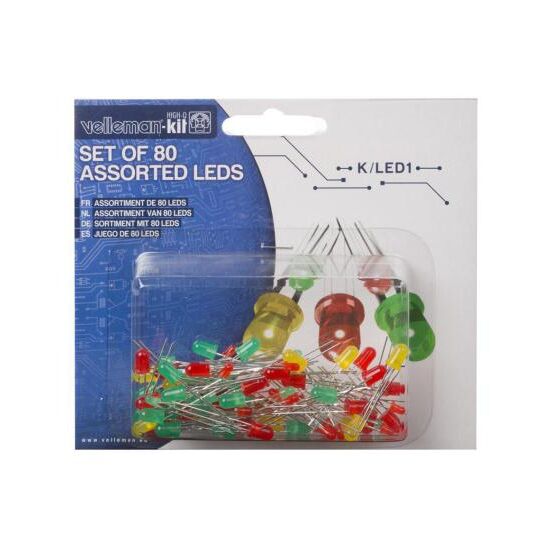 Velleman K/LED1 Sortiment mit 80 LEDs, 2 image