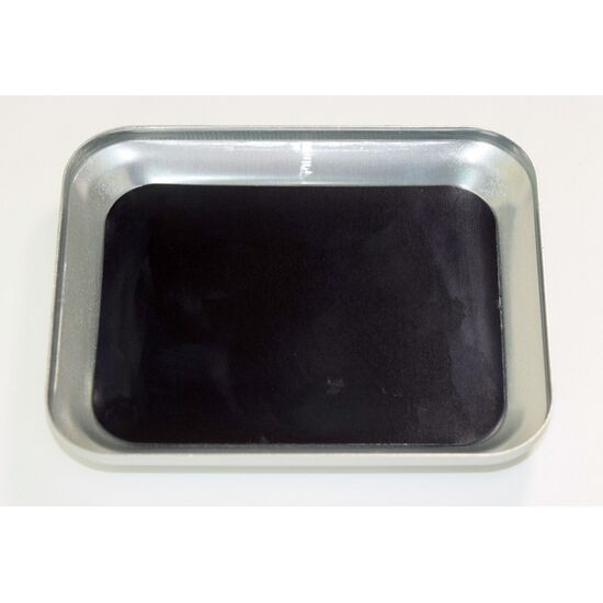 AB3000062-Aluminum bowl with magnet plate silver