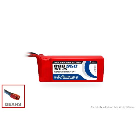 NVO1823-LiPo 900mAh 2S 7.4V 35C (Deans plug)