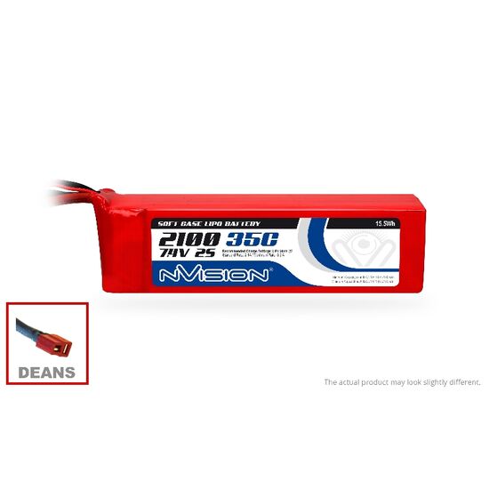 NVO1832-LiPo 2100mAh 2S 7.4V 35C (Deans plug)