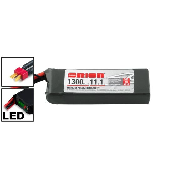 ORI60234-Team Orion LiPo 1300 3S 11,1V 50C Dean's