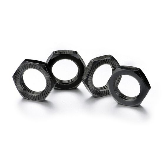 Radmutter selbstsichernd 17mm schwarz (4)