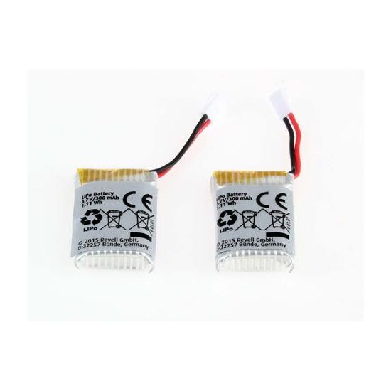 LiPo Battery Packs (2) 3.7V 300mAh für 23958