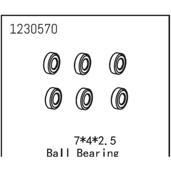 Roulement à billes 7*4*2,5 (6)