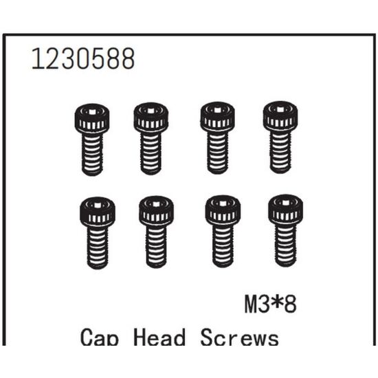 Vis à tête cylindrique M3*8 (8)
