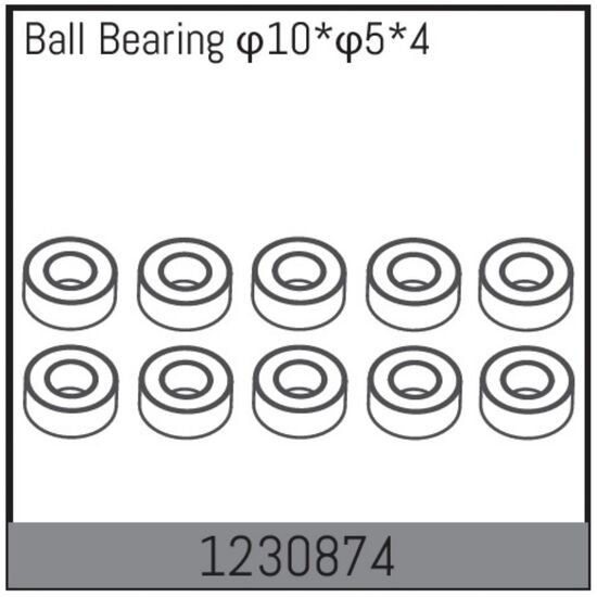 Roulement à billes 10*5*4 (10)