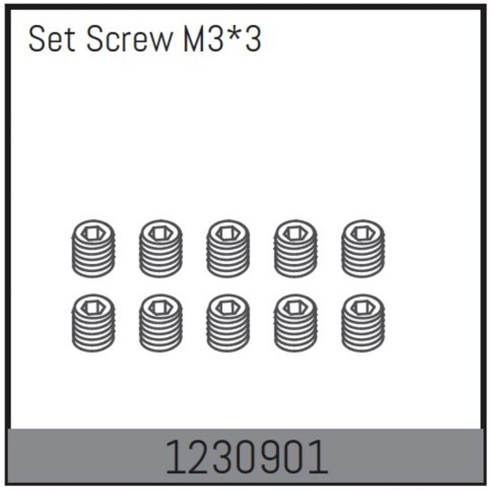 Vis sans tête M3*3 (10)