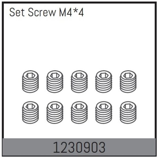 Vis sans tête M4*4 (10)