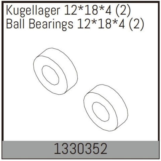 Kugellager 12*18*4 (2)