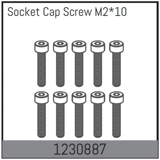 M2*10 Innensechskant-Schrauben (10)