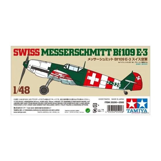 1/48 Swiss Messerschmitt Bf109 E-3