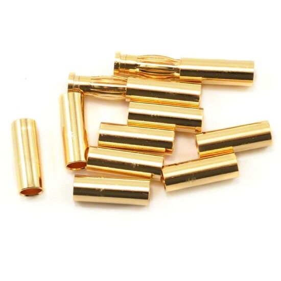 Gold Connector Set (10 tubes + 2 plug 4mm)